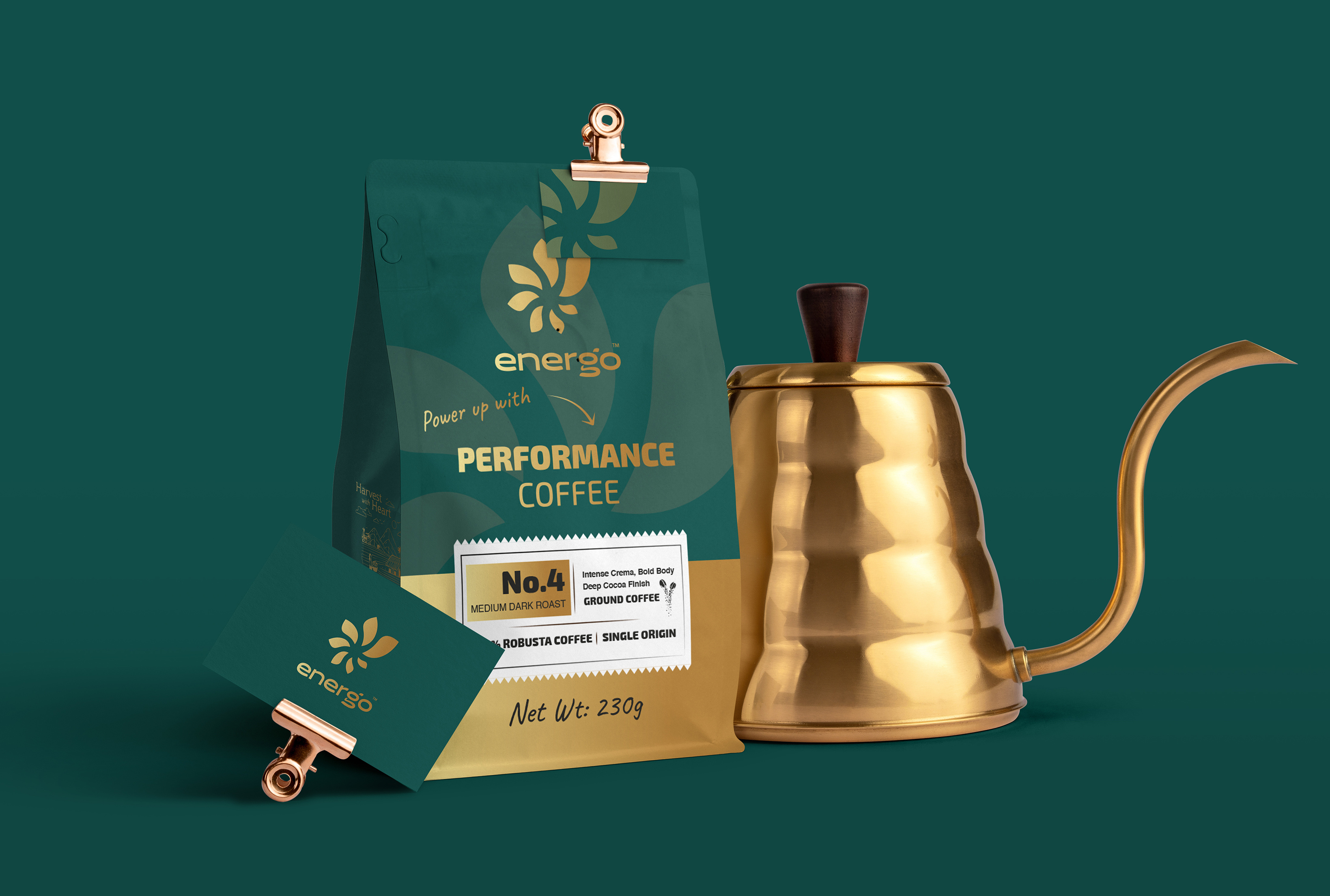 Example of Custom Coffee & Tea Label Design